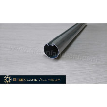 Perfil de aluminio para cortinas enrollables Tubo de dirección redondo 30 mm plateado anodizado